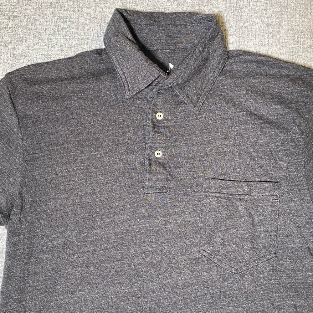 Rare Muni Kids Golf Men’s Medium Stretch Short Sleeve Polo Shirt Casual Gray